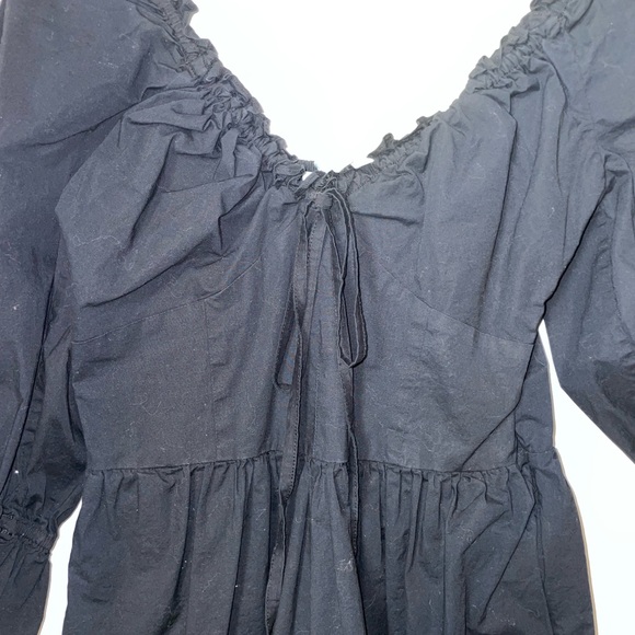 Hill House The Samantha Dress in Black Poplin Size médium - Picture 4 of 8